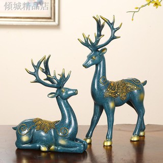 Mô Hình Chú Nai Làm Thủ Công Dùng Để Trang Trí Phòng Khách / Văn Phòng