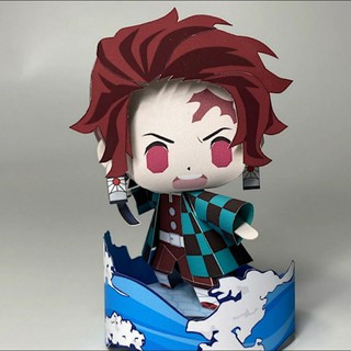 Mô hình giấy anime Kamado Tanjirou (Hơi Thở của Nước/Mizu no kokyū/Thủy Chi Hô Hấp) [Demon slayer/Kimetsu no Yaiba]
