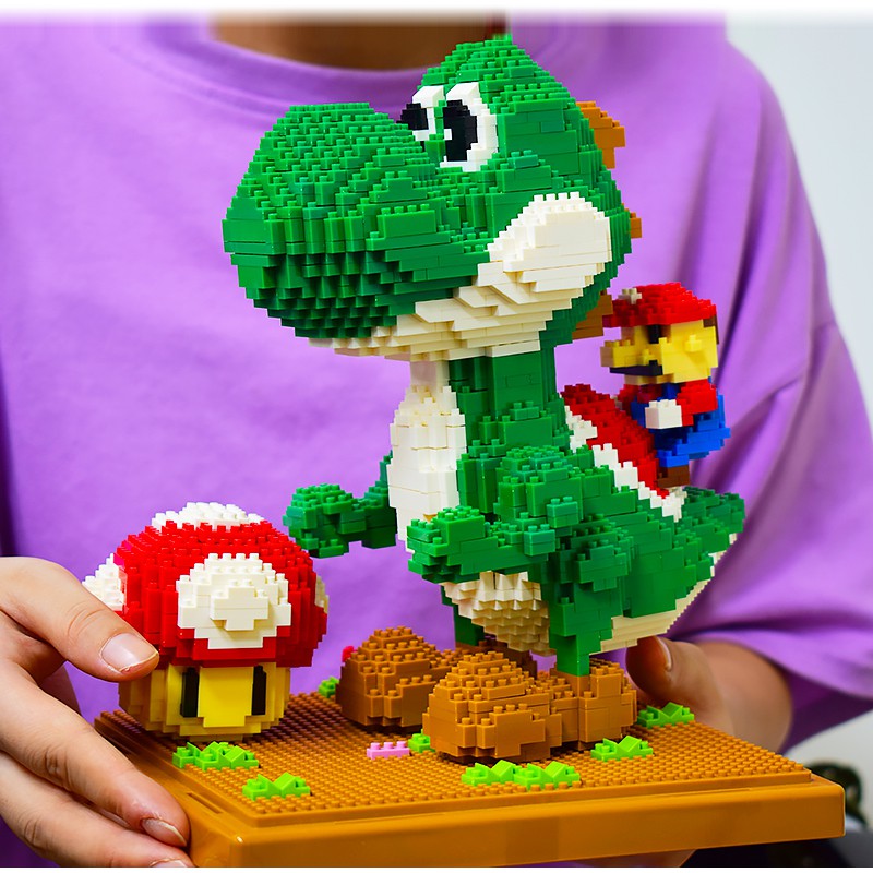 Bộ lắp ghép 3D LNO - Khủng long xanh Yoshi (Mario)