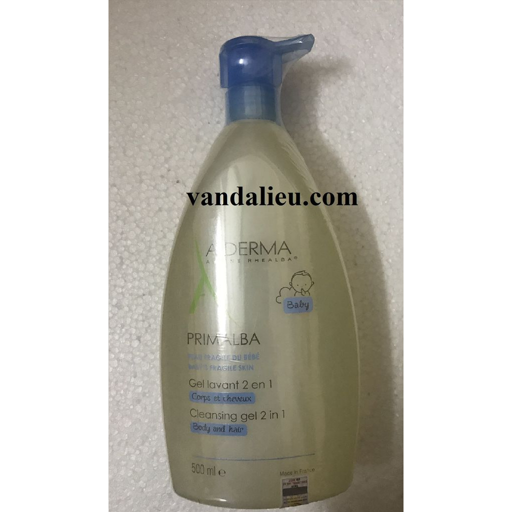 A-DERMA PRIMALBA CLEANSING GEL 2 IN 1 500ML.SỮA TẮM GỘI DỊU NHẸ DÀNH CHO EM BÉ.
