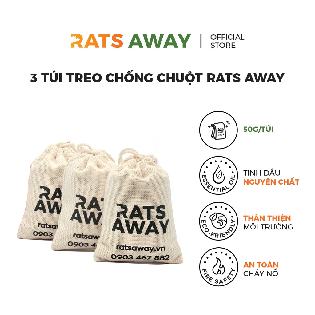 Túi treo chống chuột cho ô tô RATS AWAY