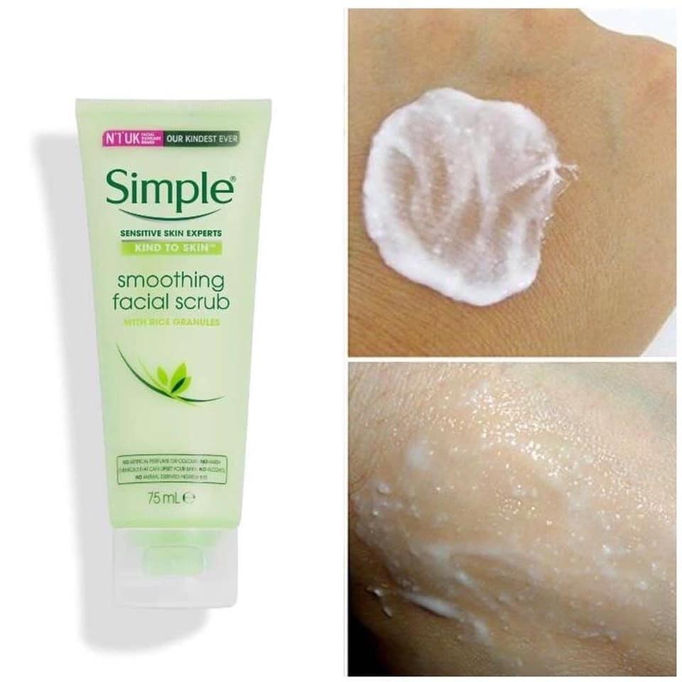 Tẩy Tế Bào Chết SIMPLE Kind to Skin Smoothing Facial Scrub - 75ml