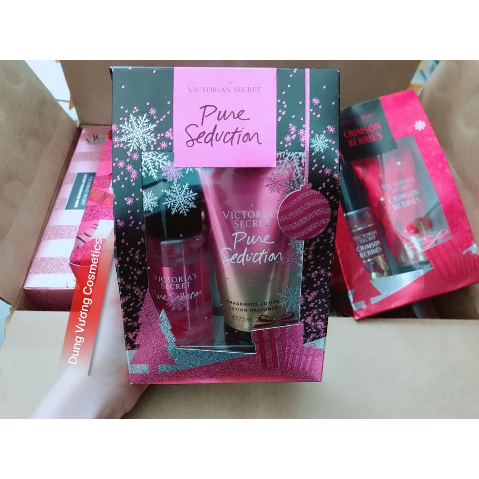 Set Xịt Thơm và Dưỡng Thể VICTORIA'S SECRET Velvet Petals FRAGRANCE MIST & LOTION.