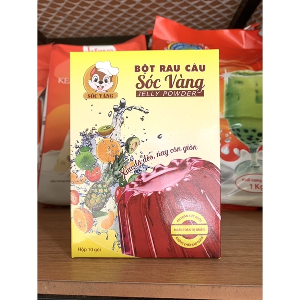 Bột Rau Câu Sóc Vàng ( Hộp 10 gói)