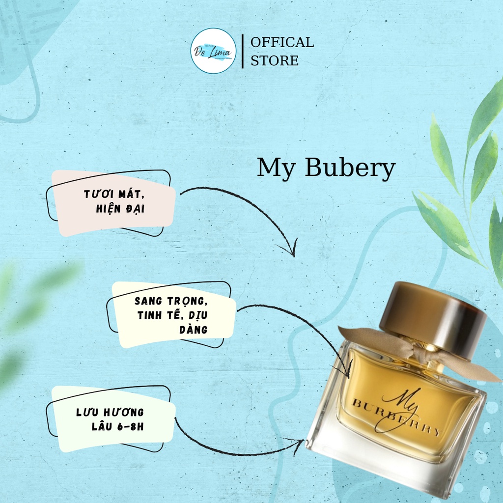 Nước hoa nữ My Burberry dung tích 90ml - Dầu thơm nữ hương thơm quyến rũ nữ tính đầy mê hoặc