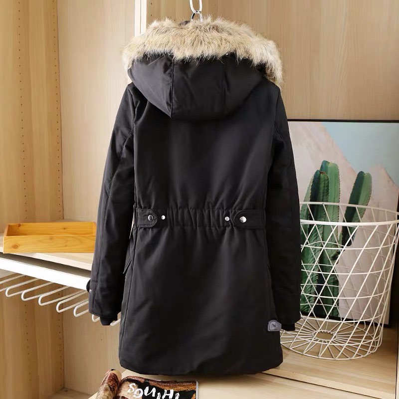 Áo parka  mũ viền lông