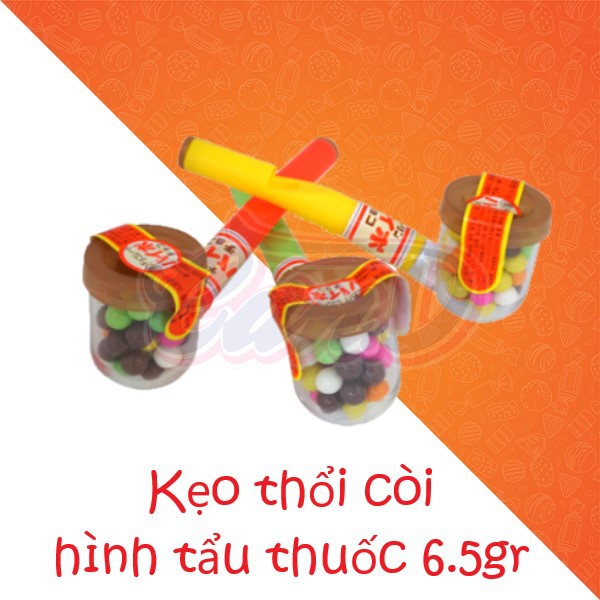 Kẹo thổi còi hình tẩu thuốc 6.5gr