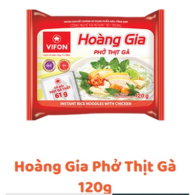 Thùng 18 Gói Phở Gà VIFON Có Gói Thịt Kèm Theo (120g/Gói)