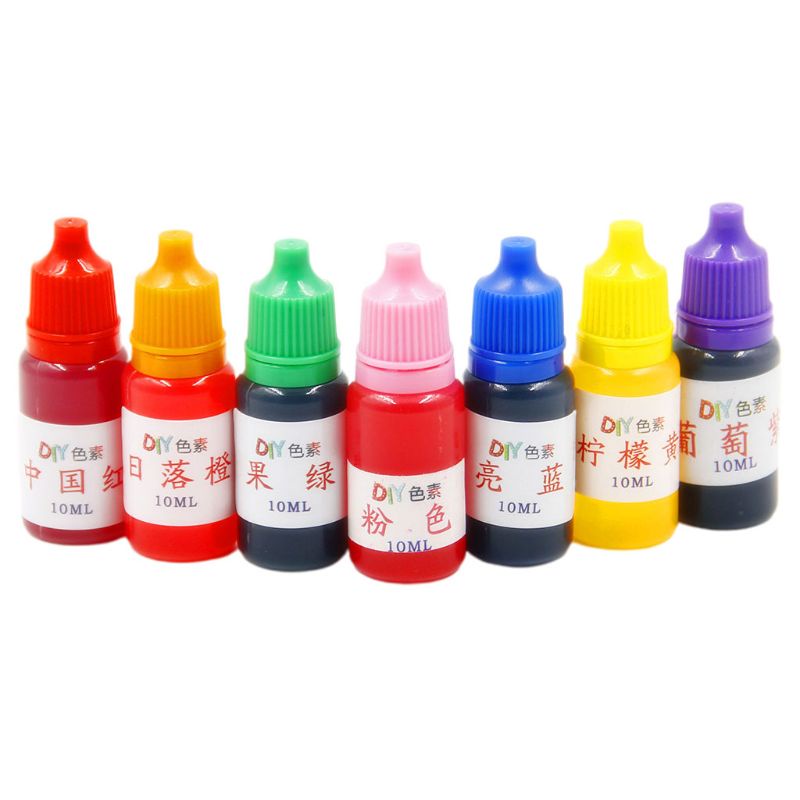 Set 7 màu nước dạng trong pha resin dung tích 10 ml