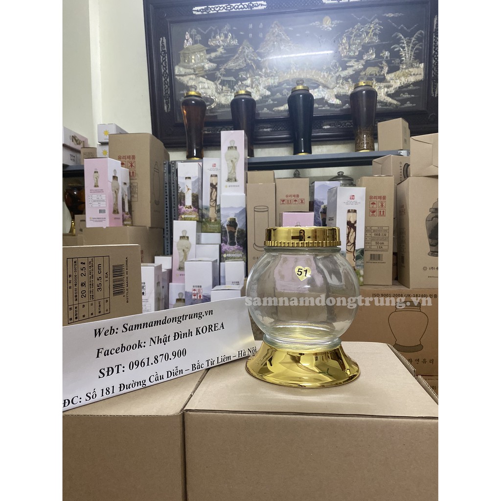 Bình ngâm rượu Hàn Quốc (1,2 lit)