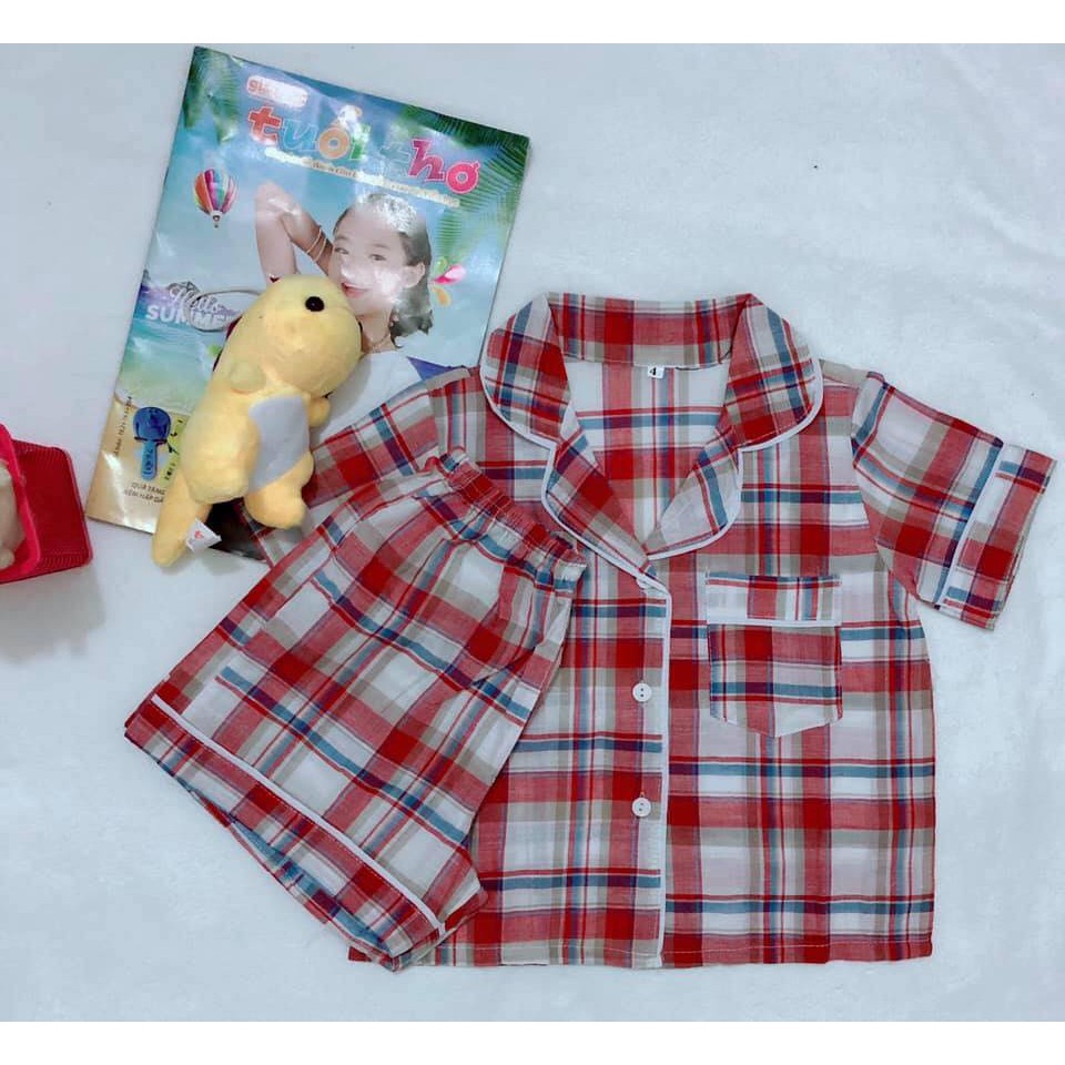 Thanh Lý Pizama cho bé Mùa Hè vải Hàn Quốc mát mềm mịn 100% cotton an toàn cho bé