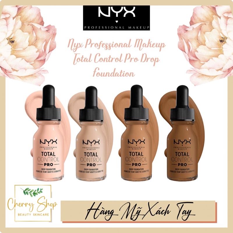 [Hàng USA] Kem nền Nyx Total Control Drop Foundation Fond De Teint Goutte (13ml)