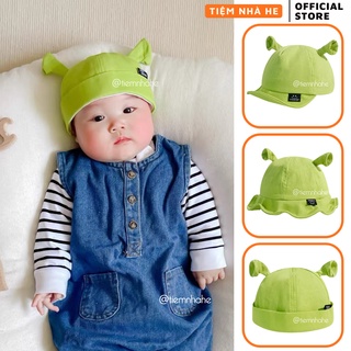 Mũ Lưỡi Trai Vành Nồi Miki Vải Cho Bé Trai Gái Xu Hướng 2024 Hình Shrek Hoạt Hình Hài Hước