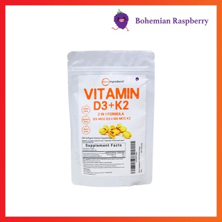 Microingredients Vitamin D3 + K2 - Viên uống bổ sung Vitamin D