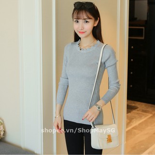 Áo Len Cổ Gợn Sóng ALN016
