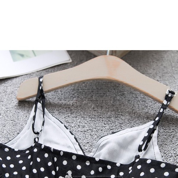 Váy dây chấm bi bé gái size 12-20kg