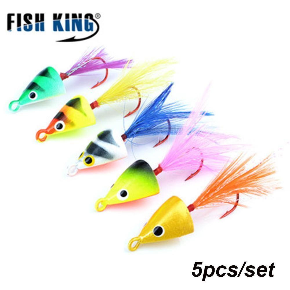 Bộ 5 Mồi Câu Cá Mùa Đông Hình Chữ D Cân Bằng Tiện Dụng