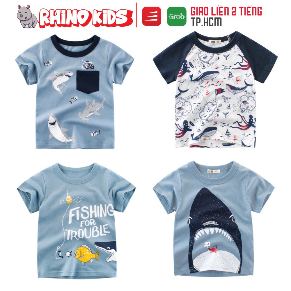 Áo bé trai  áo thun cho bé in hình GẤU CUTE ngộ nghĩnh chất cotton hàng chất lượng