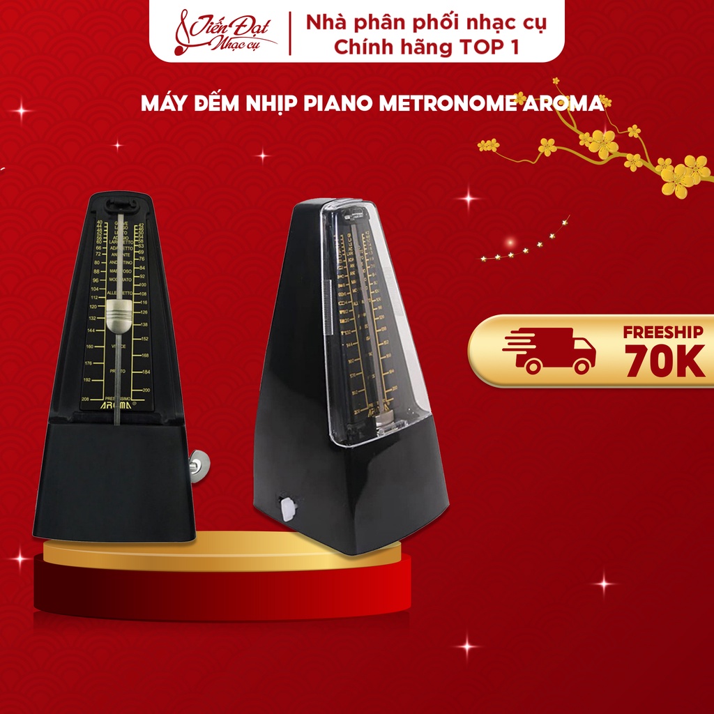 Máy Đếm Nhịp Piano Metronome Aroma AM-706, AM-707 (Có Nắp Bảo Vệ) Giúp Người Chơi Giữ Nhịp Tốt