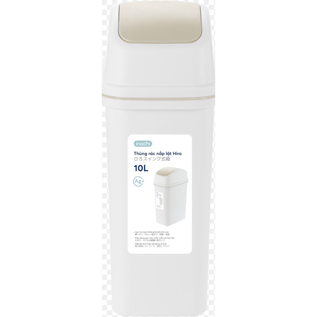 Thùng rác nắp lật Hiro 10L