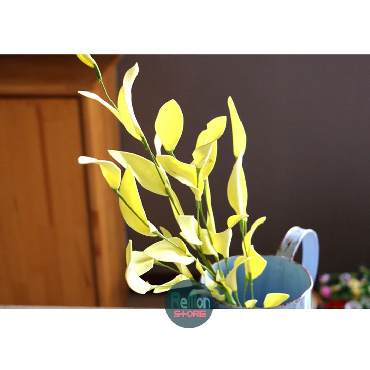 Hoa Rum baby vàng cánh liễu cao cấp trang trí nhà cửa party tiệc cưới sinh nhật