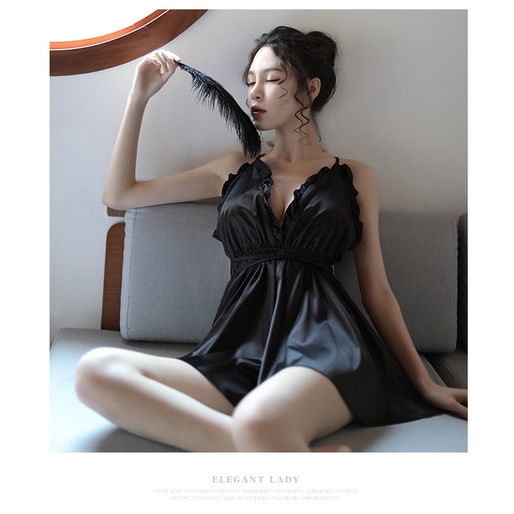 Váy Ngủ Dáng Xòe Sang Trọng 1598 Kèm quần Chíp Xinh