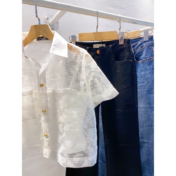 Set sơ mi xuyên thấu