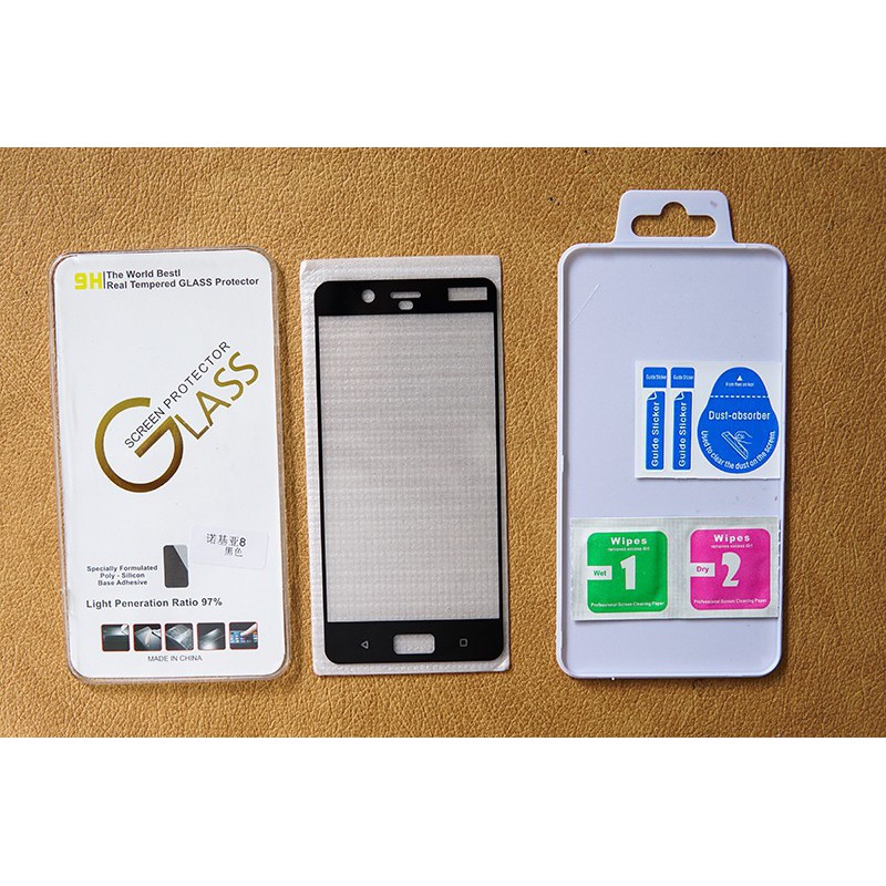 Kính cường lực 5D cho Nokia 8 Full Glue