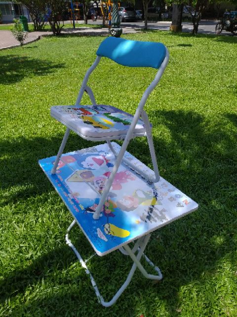 Bộ bàn ghế trẻ em xếp gọn phù hợp bé 3 - 10 tuổi 47wood | BigBuy360 - bigbuy360.vn