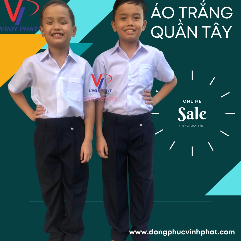 (55-80kg) Quần Tây Học Sinh Nam Lưng Thun Co giãn Cấp 1 &amp; 2 Màu Xanh Đen- Quần Đồng Phục size lớn - VĨNH PHÁT