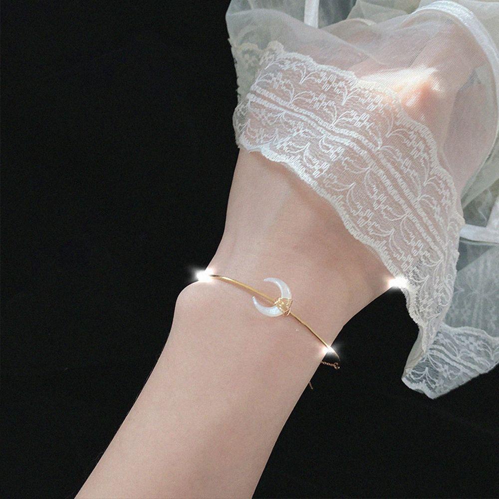 Needway Vòng cổ Choker Hình Mặt Trăng Ngọt Ngào Cá Tính Cho Nữ