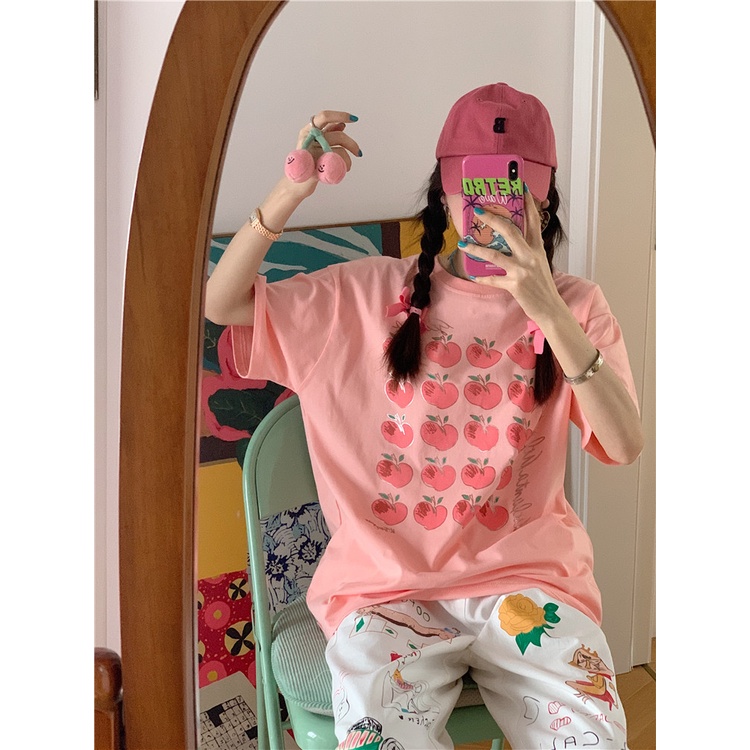 NRVP Áo Thun Tay Ngắn Cổ Tròn Thời Trang Mùa Hè Phong Cách Hàn Quốc