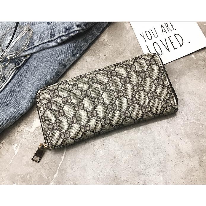 VÍ DÀI NỮ CẦM TAY GD VÀ HOA KHÓA KÉO V281 SANG CHẢNH CỰC HOT | BigBuy360 - bigbuy360.vn