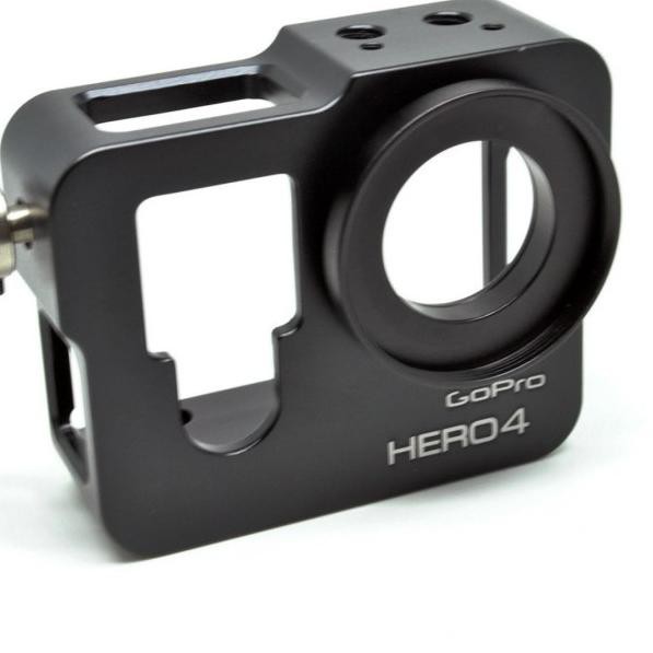 Vỏ Nhôm Bảo Vệ Máy Ảnh GoPro Hero 4 Kèm Nắp Đậy Ống Kính - 1