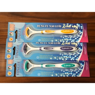 Bộ cạo lưỡi 2 chức năng Tongue ( 3 cây)