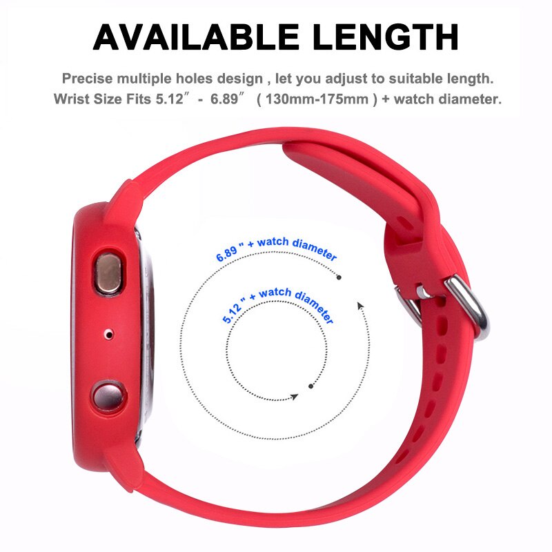 Bộ Ốp Bảo Vệ + Dây Đeo Cho Màn Hình Samsung Galaxy Active 2 40mm 44mm Active 2