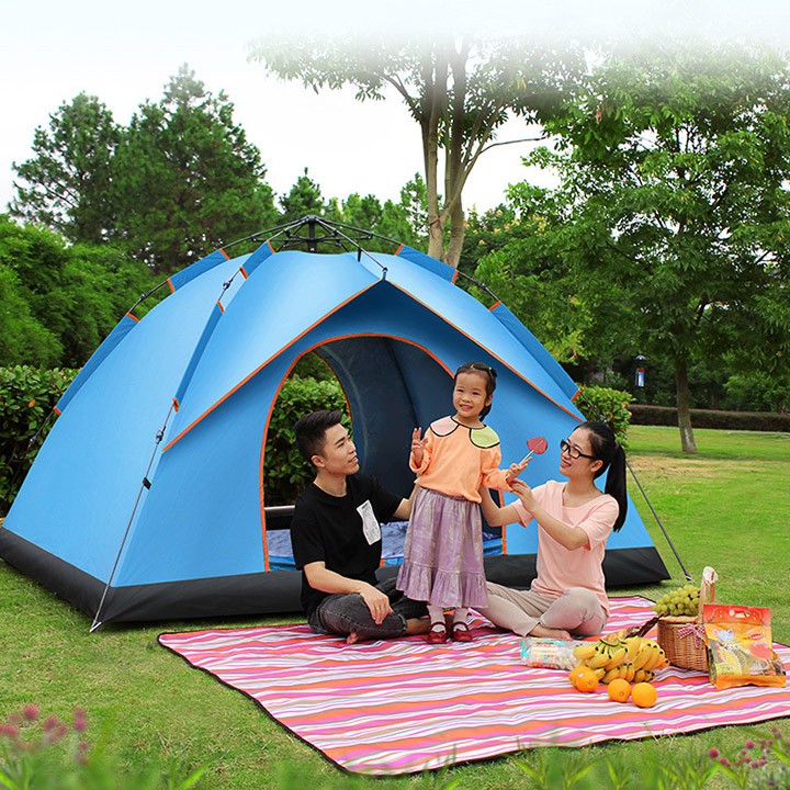 Lều picnic dã ngoại du lịch đi phượt cỡ lớn size đủ cho 3-4 người (200*200*145cm)