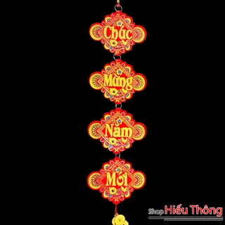 Khánh Vuông Trang Trí Nhà Cửa Decor Lễ Hội Mùa Xuân,Câu Đối Treo Tết Chất Liệu Nhung Đỏ Đón Xuân 2026 size 80x12cm