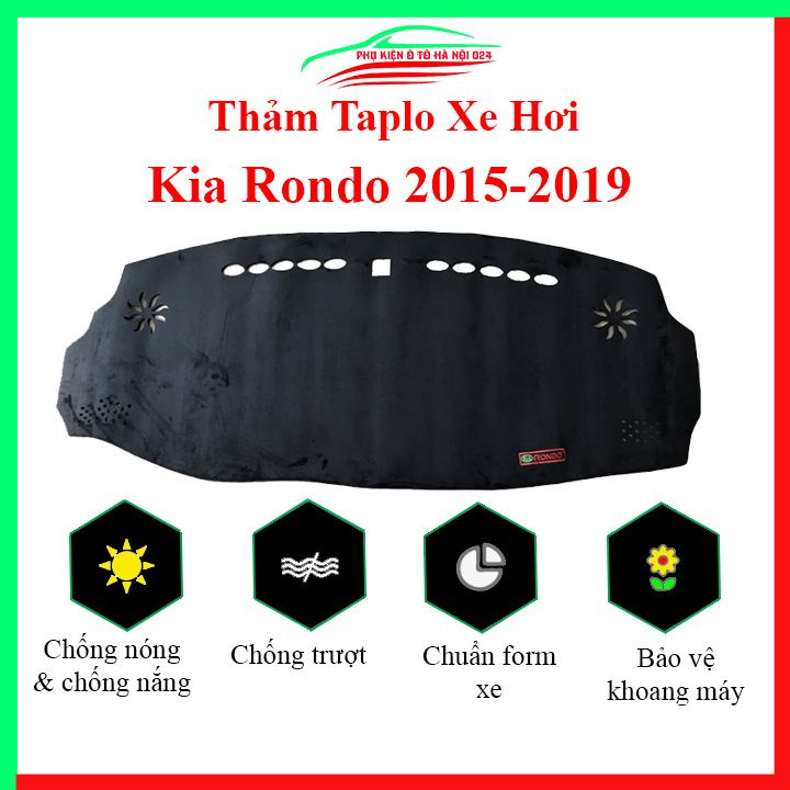 Thảm taplo xe ô tô KIA RONDO 2015-2019 chống nắng nóng làm mát xe mở rộng tầm nhìn