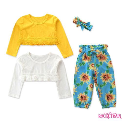 Set quần áo hoa xinh xắn dành cho bé gái