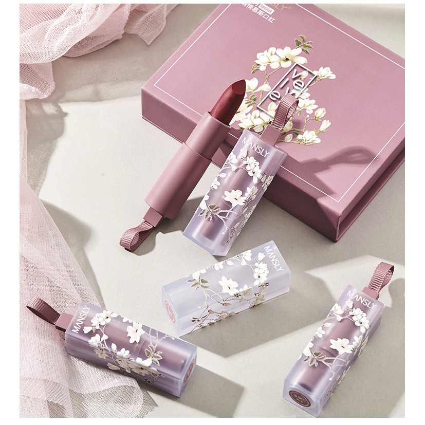 Bộ 4 cây son nhung lì hiệu MANSLY | BigBuy360 - bigbuy360.vn