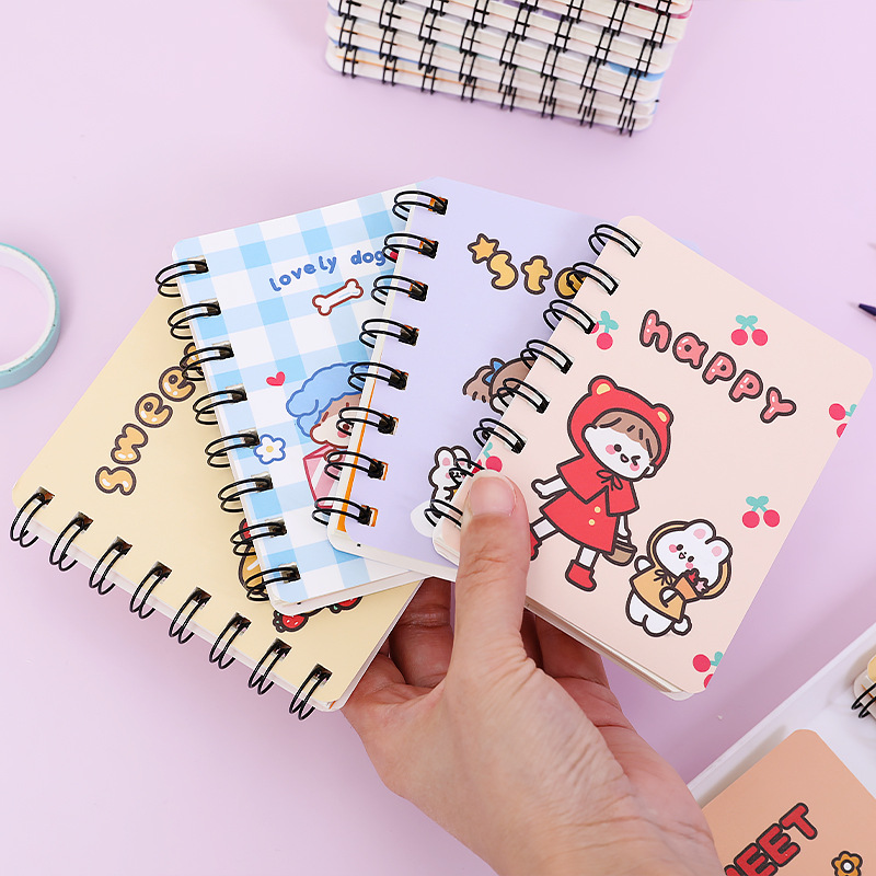 [Mã LIFEBOOK2 giảm 10% đơn 0Đ] Sổ gáy lò xo cầm tay hình vẽ hoạt hình cute - Giá rẻ nhất