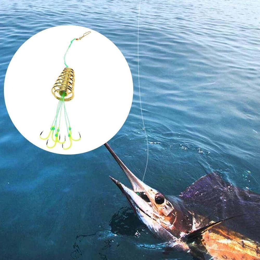 AUGUSTINA Phụ Kiện Lồng Móc Mồi Câu Cá Bằng Thép Carbon Chất Lượng Cao