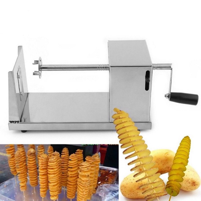 Máy Thái Khoai Tây Lốc Xoáy Xoắn Vòng Siêu Đẳng Cấp tặng 2 dao