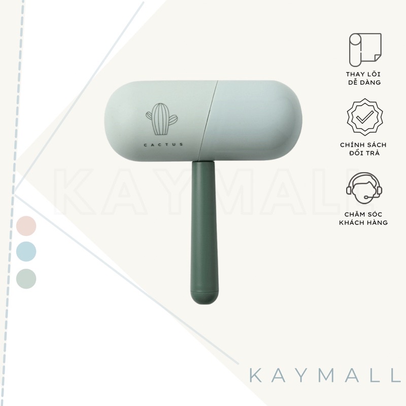 Cây Lăn Hút Bụi Đa Năng Cây Lăn Làm Sạch Quần Áo, Ghế Sofa, Gường Cao Cấp Kiểu Dáng Dễ Thương Có Sẵn Lõi Giấy Dính.