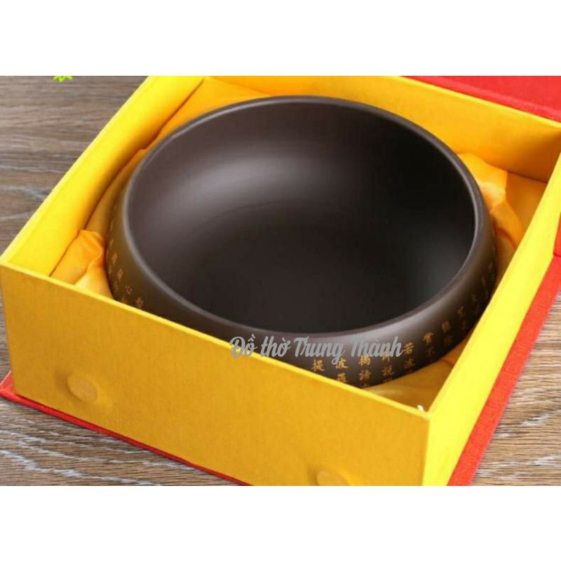 Bát gốm Tâm kinh