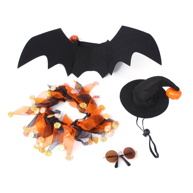 Set Đồ Hóa Trang Halloween Cho Mèo Và Chó Nhỏ