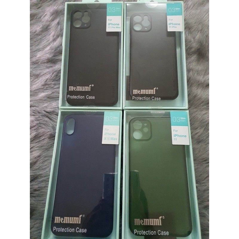 Ốp lưng Memumi lụa cho iPhone 13 pro max/13 pro/13/13 mini/12 Mini/ 12/ 12 Pro/ 12 Pro Max siêu mỏng 0.3mm