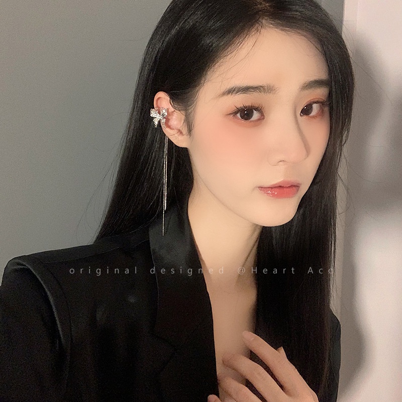 Bông Tai Dáng Dài Hình Bướm Thời Trang Hàn Quốc S925