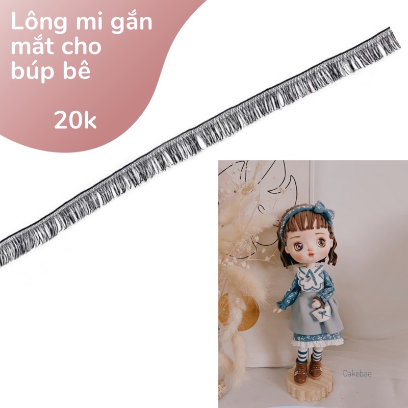 Lông mi giả cho nhân vật búp bê fondant/đất sét